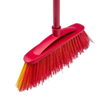 Broom VILEDA 2in1 Garden Outdoor (red / yellow)