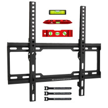 Maclean TV MC-412 Wall Mount Bracket 32&quot;-70&quot; VESA 400x400 45kg Tilting Universal Adjustable Spirit Level Mount