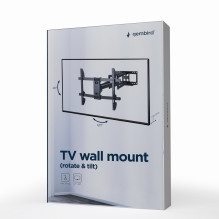 Gembird WM-80ST-02 Full-motion TV wall mount, 37&quot; - 80'' (60 kg)