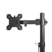 Maclean MC-967 Double Vertical Monitor Desk Mount Screen Holder max VESA 100x100, 13-27&quot;, 2x 9kg Powder Coated Tilt