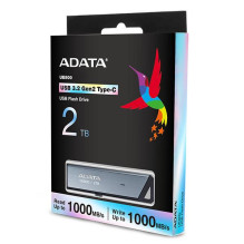 ATMINTIES DISKO BLYSTĖ USB-C 2TB / SILV AELI-UE800-2T-CSG ADATA