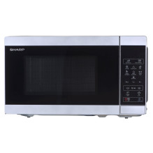 Sharp YC-MS02E-S mikrobangų krosnelė Stalviršis Solo mikrobangų krosnelė 20 L 800 W Inox