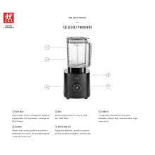 Pro ZWILLING Enfinigy 53001-001-0 juodas didelio našumo maišytuvas