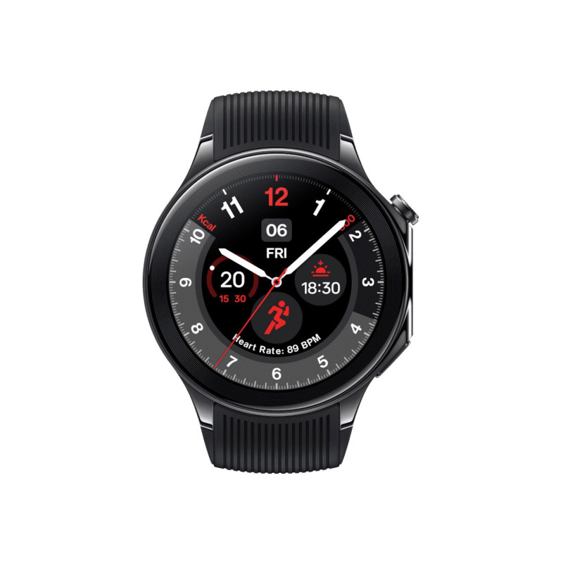 OnePlus Watch 2 3.63 cm (1.43&quot;) AMOLED Digital 466 x 466 pixels Touchscreen Black Wi-Fi GPS (satellite)