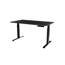 Desk with electric height adjustment MOON LONG 150x80x72-120 black / san sebastian