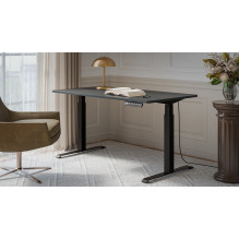 Desk with electric height adjustment MOON LONG 150x80x72-120 black / anthracite