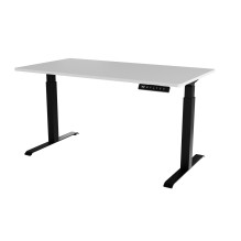 Desk with electric height adjustment MOON LONG 150x80x72-120 black / white