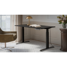 Desk with electric height adjustment MOON LONG 150x80x72-120 black