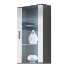 Cama hanging display cabinet SOHO grey / white gloss