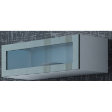 Cama Cabinet VIGO &quot;90&quot; glass 90 / 35 / 32 white / grey gloss