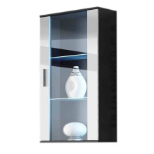 Cama hanging display cabinet SOHO black / white gloss