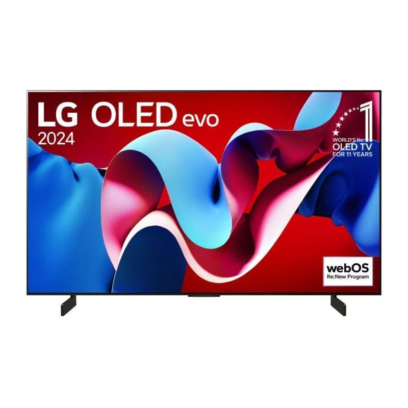 Televizorius, LG, 42&quot;, OLED / 4K / Smart, 3840x2160, belaidis LAN, Bluetooth, webOS, juodas, OLED42C41LA