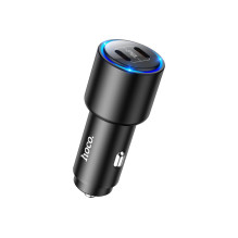 Car charger Hoco NZ3 2xType-C PD / QC 3.0 black