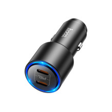 Car charger Hoco NZ3 2xType-C PD / QC 3.0 black