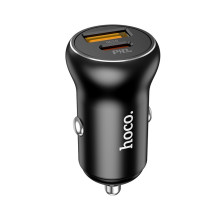 Car charger Hoco NZ5 PD30W+QC3.0 Type-C / USB-A black