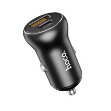 Car charger Hoco NZ5 PD30W+QC3.0 Type-C / USB-A black