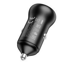 Car charger Hoco NZ5 PD30W+QC3.0 Type-C / USB-A black