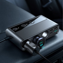 Automobilinis įkroviklis Joyroom 9in1 154W 3x12V, PD USB Type-C, QC3.0 USB-A, 4xUSB-A JR-CL06