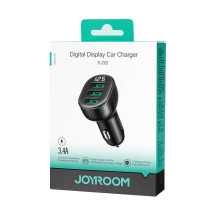 Automobilinis įkroviklis Joyroom JR-CCD03 3xUSB-A 17W juodas