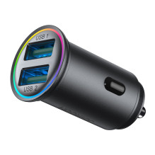 Car charger Joyroom JR-CCN03 2xUSB-A 24W black