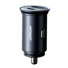 Automobilinis įkroviklis Joyroom JR-CCN04 USB-C / USB-A 60W juodas