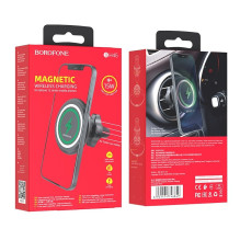 Car holder-charger Borofone BH45 Magsafe 15W magnetic, black