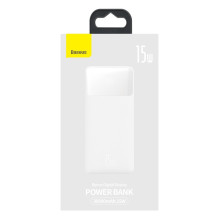 External battery Power Bank Baseus Bipow 15W 30000mAh + MicroUSB 0.25m white PPBD050202