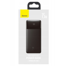 Išorinė baterija Power Bank Baseus Bipow Type-C PD+2xQuick Charge 3.0 15W 30000mAh su ekranu juoda PPBD050201