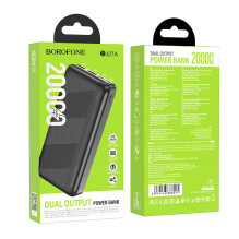 Išorinė baterija Power Bank Borofone BJ27A 2xUSB 20000mAh juodas