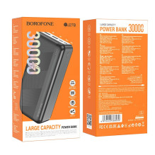 Išorinė baterija Power Bank Borofone BJ27B 2xUSB 30000mAh juoda