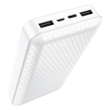 External battery Power Bank Borofone BJ3A Type-C microUSB 2*USB (2A) 20000mAh white