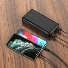 Išorinė baterija Power Bank Borofone BJ3A Type-C microUSB 2*USB (2A) 20000mAh balta