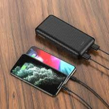 Išorinė baterija Power Bank Borofone BJ3A Type-C microUSB 2*USB (2A) 20000mAh juoda