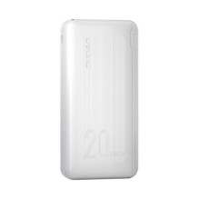 External battery Power Bank Dudao K12PQ+ PD 20W QC 3.0 2xUSB-A / Type-C 20000mAh white