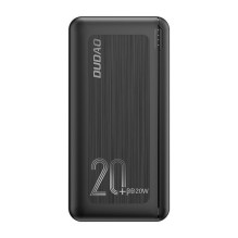 Išorinė baterija Power Bank Dudao K12PQ+ PD 20W QC 3.0 2xUSB-A / Type-C 20000mAh juodas