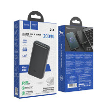 External battery Power Bank Hoco Q1A Type-C PD 20W+Quick Charge 3.0 (3.0A) 20000mAh black