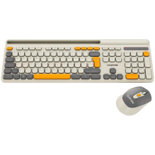 CANYON HSET-W5 EN Keyboard+Mouse AAA+AA Wireless Beige