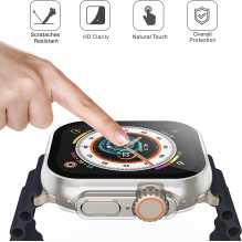 LCD apsauginis stikliukas / dėklas 360 degree cover Apple Watch 40mm skaidrus