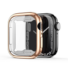 LCD apsauginis stikliukas / dėklas Dux Ducis Samo Apple Watch 40mm rožinis