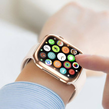 LCD apsauginis stikliukas / dėklas Dux Ducis Samo Apple Watch 40mm rožinis