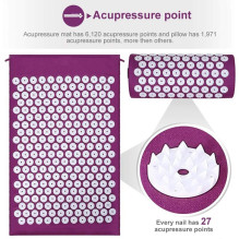 Massage acupressure mat with cushion MM-001 black