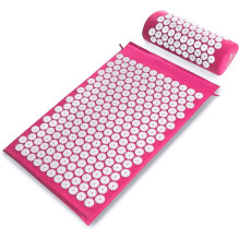 Massage acupressure mat with cushion MM-001 pink