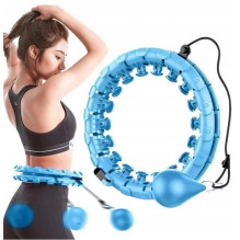 Massaging gymnastic hoop Smart Hula Hoop HHP002 blue