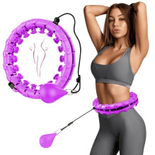 Massaging gymnastic hoop Smart Hula Hoop HHP002 purple