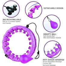 Massaging gymnastic hoop Smart Hula Hoop HHP002 purple