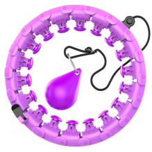 Massaging gymnastic hoop Smart Hula Hoop HHP002 purple