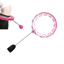 Massaging gymnastic hoop Smart Hula Hoop HHP008 pink