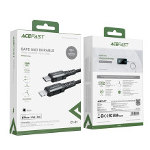 USB kabelis Acefast C1-01 MFi PD30W USB-C to Lightning 1.2m juodas