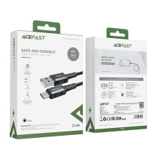 USB kabelis Acefast C1-04 USB-A to USB-C 1.2m juodas