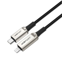 USB kabelis Acefast C6-01 MFi PD30W USB-C to Lightning 1.2m sidabrinis